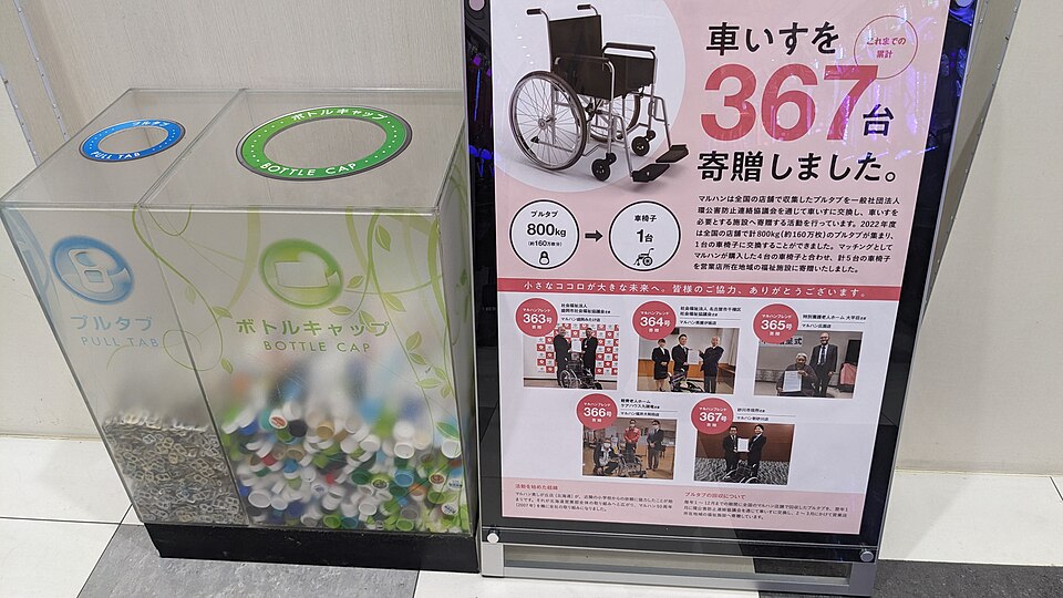 Maruhan Charity Box at Daito Osaka