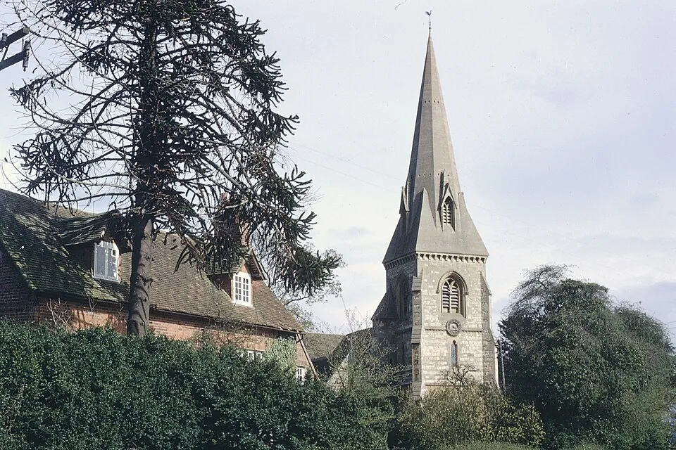 The spire of St Michael's Church, Steeple Claydon
